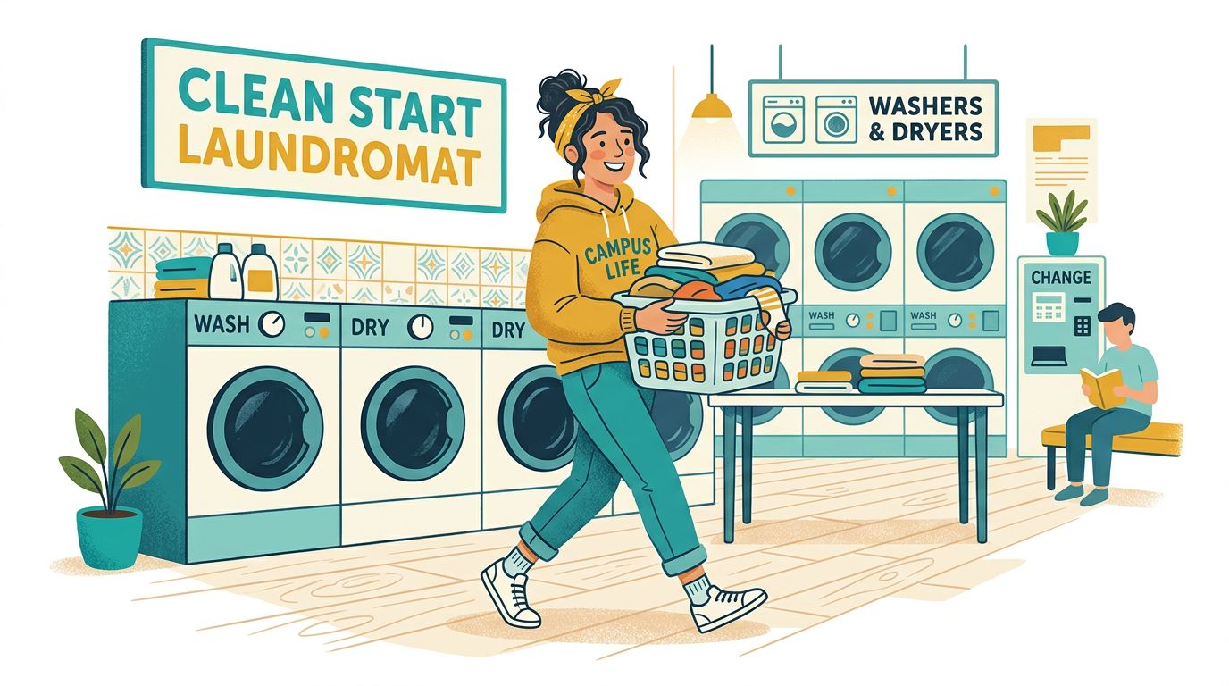 College Student's Complete Guide to Using Laundromats - Save Money & Time