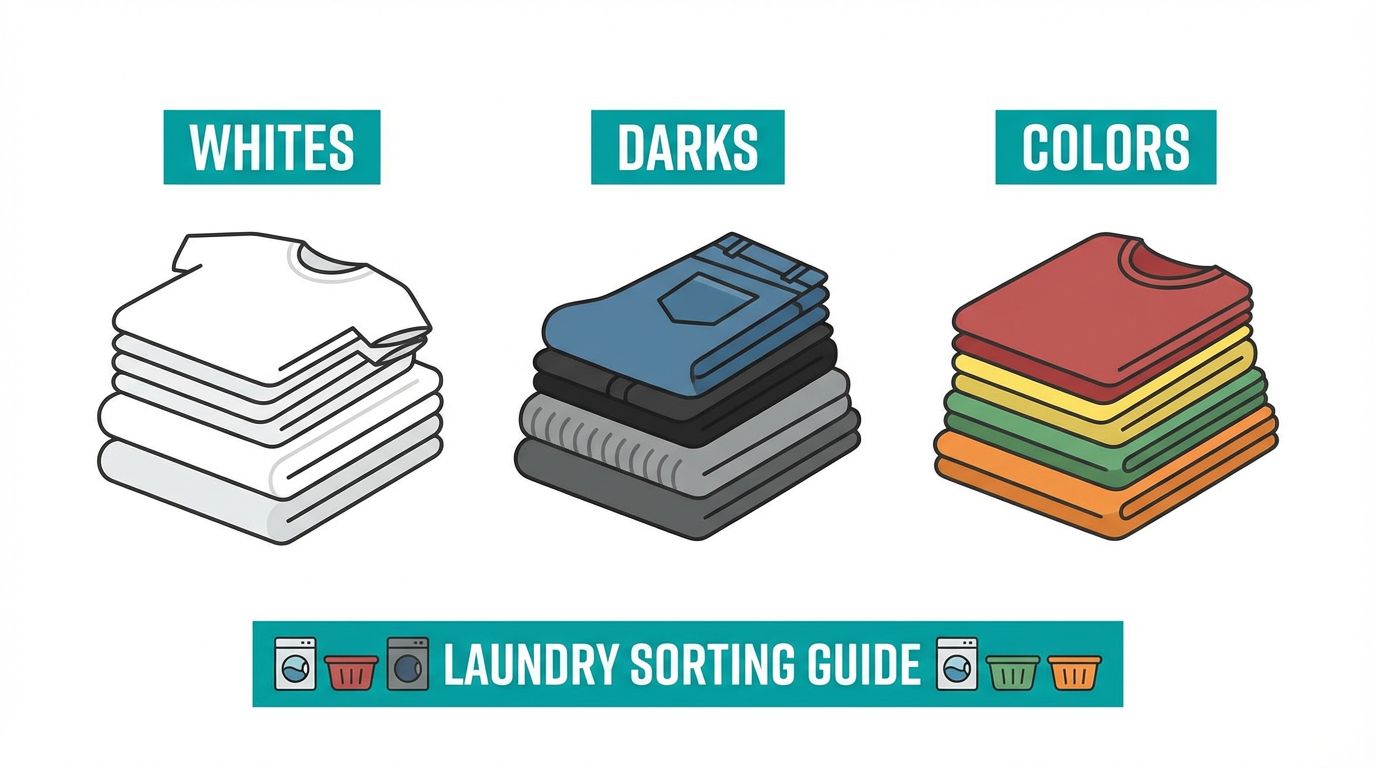 How to Sort Laundry: The Simple Guide to Sorting Clothes for Washing