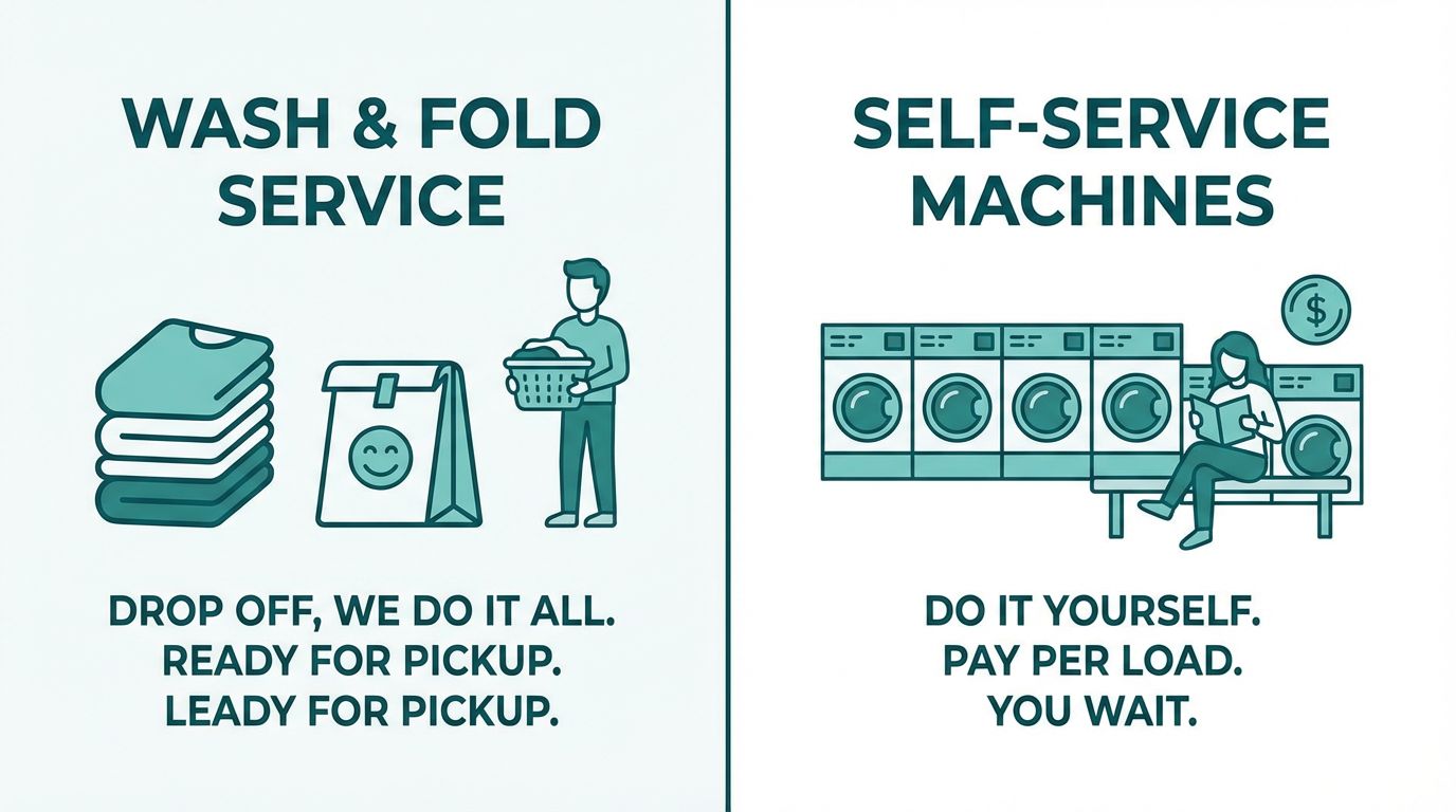 Wash and Fold vs. Self-Service Laundromat: Which Is Right for You?