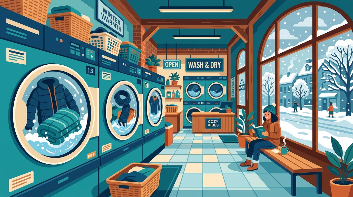 Winter Laundry Challenges: How to Clean Heavy Items at Laundromats