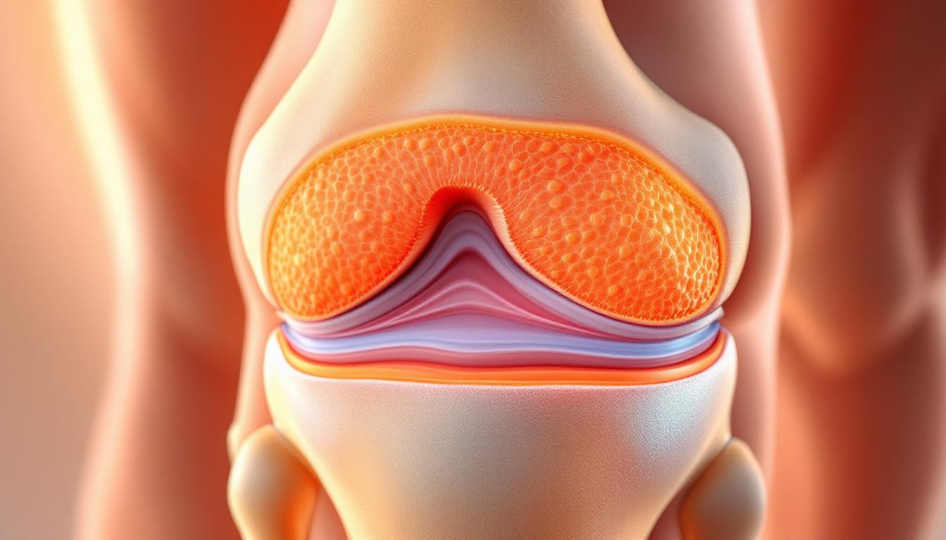 Knee joint anatomy and cartilage structure