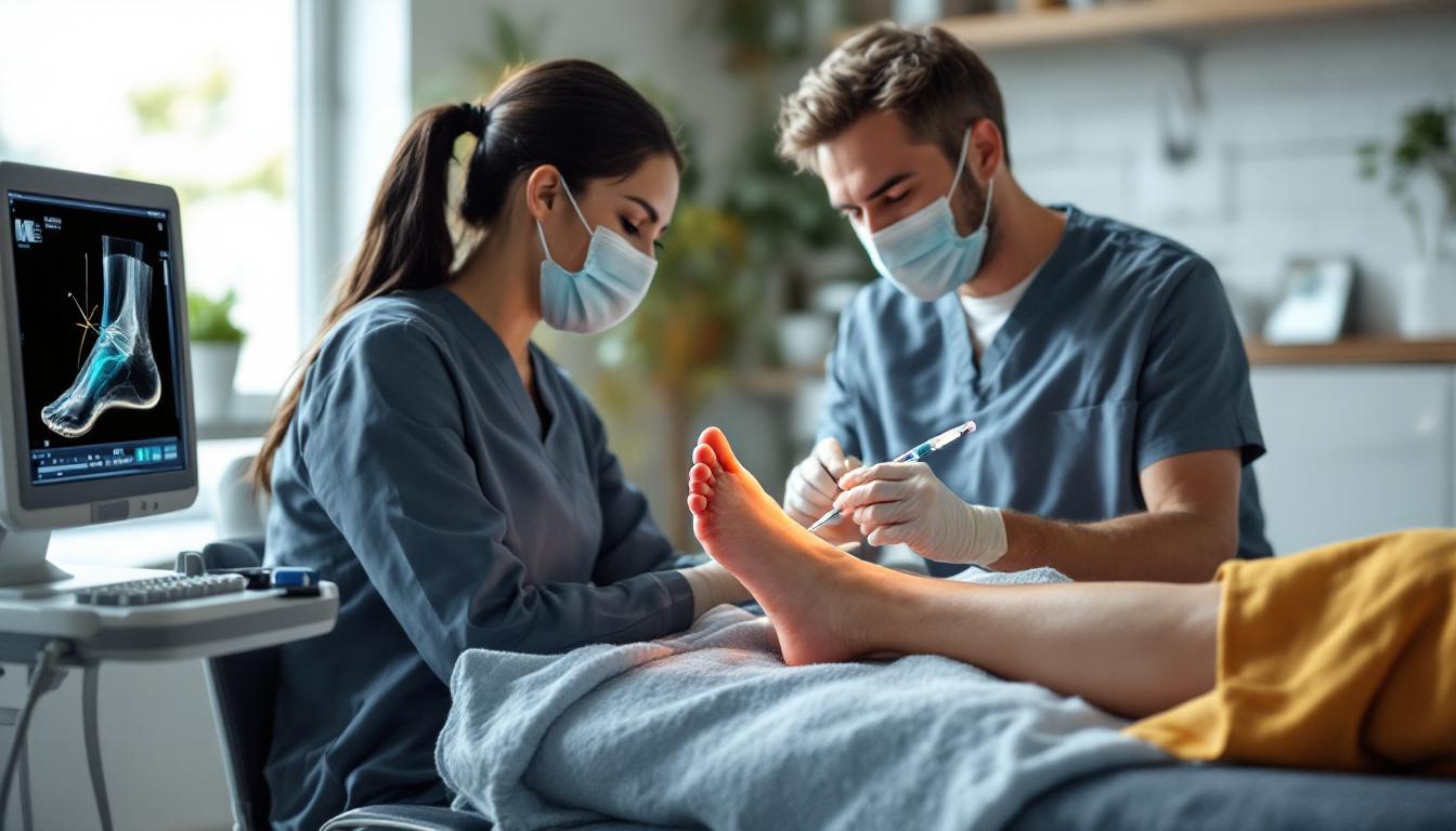 Ultrasound-guided PRP injection for plantar fasciitis heel pain