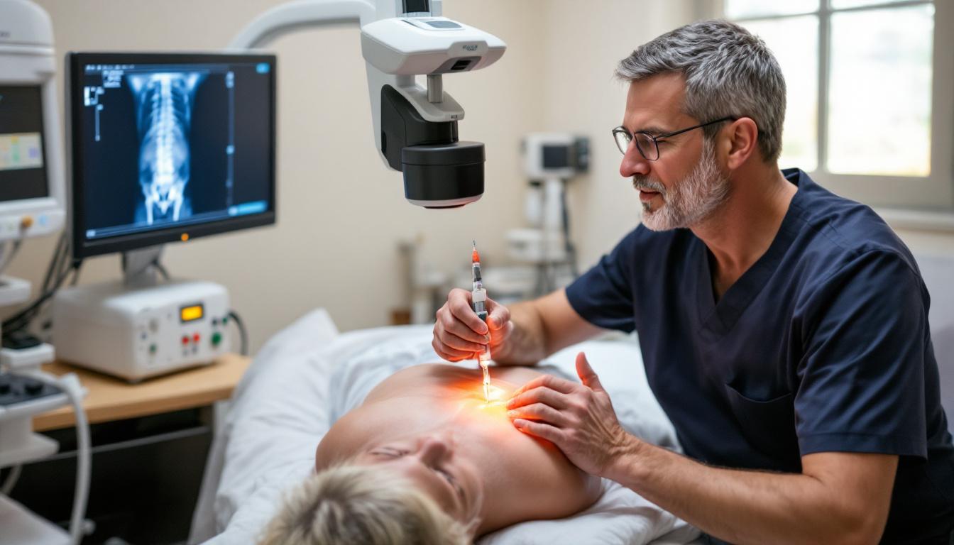 Fluoroscopy-guided PRP injection targeting the sacroiliac joint