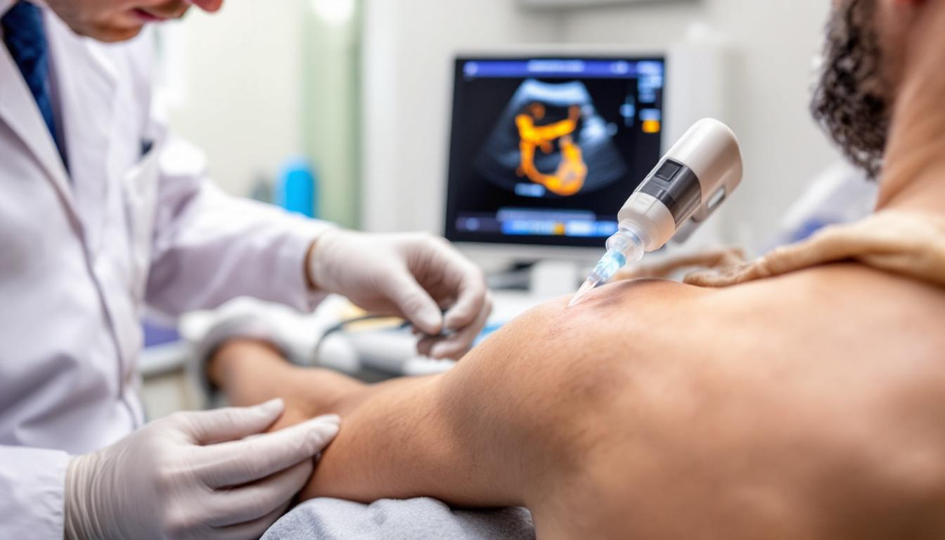 Ultrasound-guided PRP injection into the subacromial space for shoulder bursitis treatment