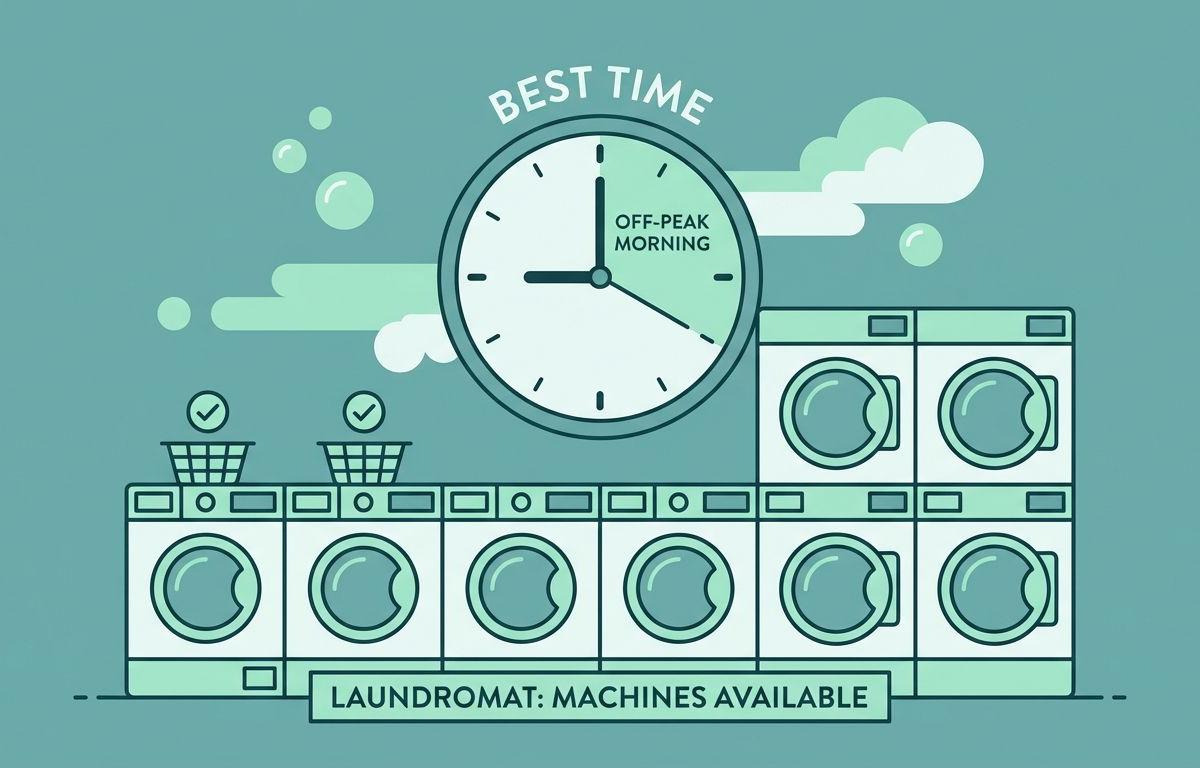 Best Time to Go to a Laundromat: Avoid Crowds and Save Time