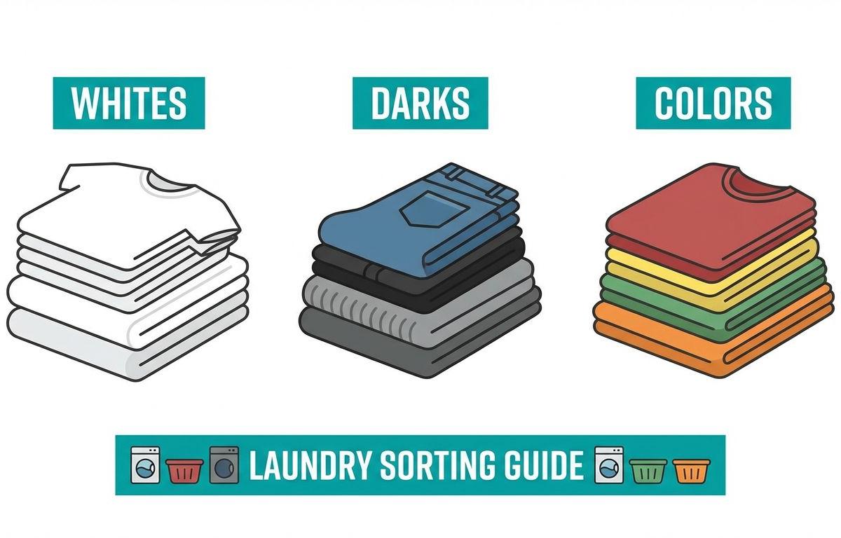 How to Sort Laundry: The Simple Guide to Sorting Clothes for Washing