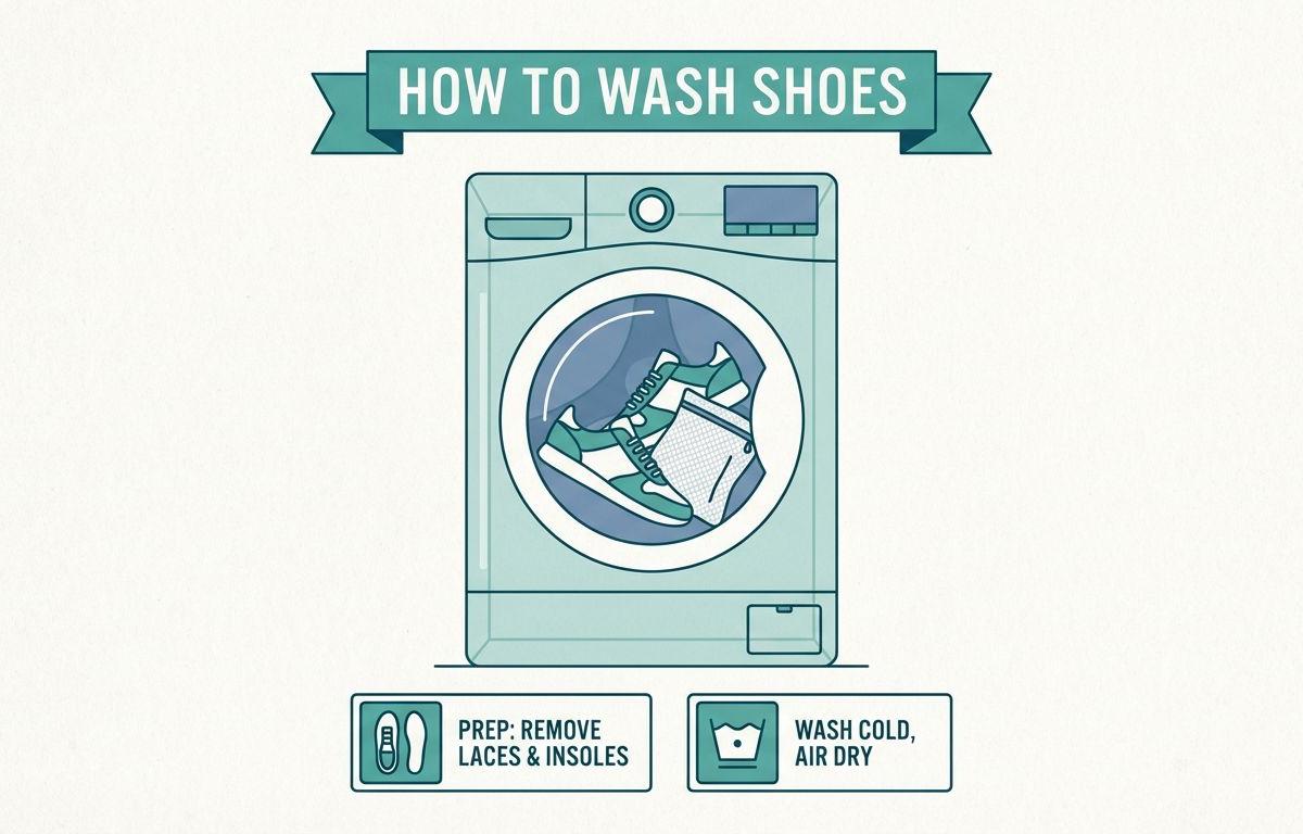 How to Wash Shoes in a Washing Machine: The Safe Way to Clean Sneakers