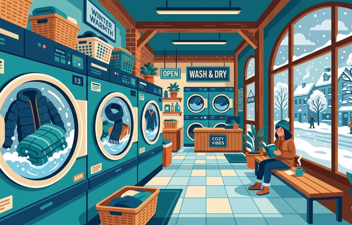 Winter Laundry Challenges: How to Clean Heavy Items at Laundromats